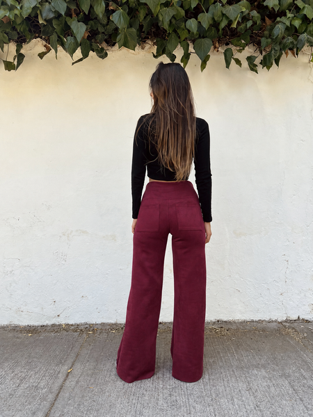 ~PREVENTA Pantalon Libre Gamuzado BURDEO ~