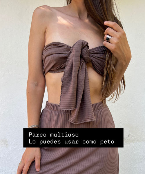 ~ Pareo multiuso Taupe ~
