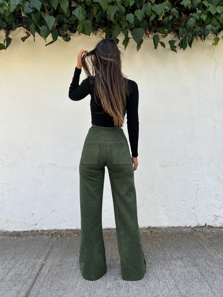 ~ PREVENTA Pantalon Libre Gamuzado VERDE~