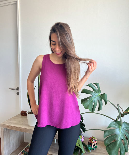 ~  Blusa Ambar color vino
