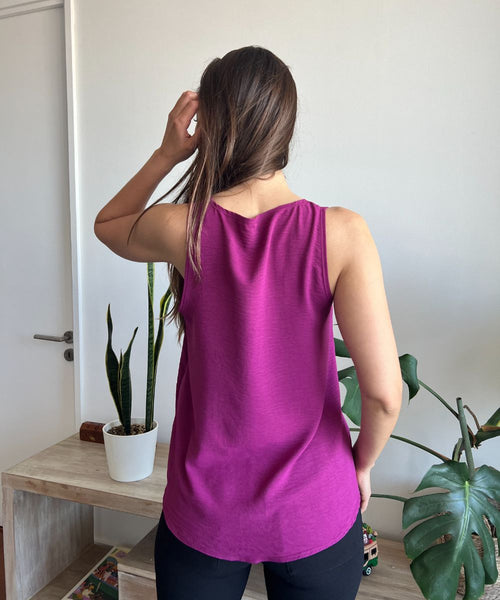 ~  Blusa Ambar color vino