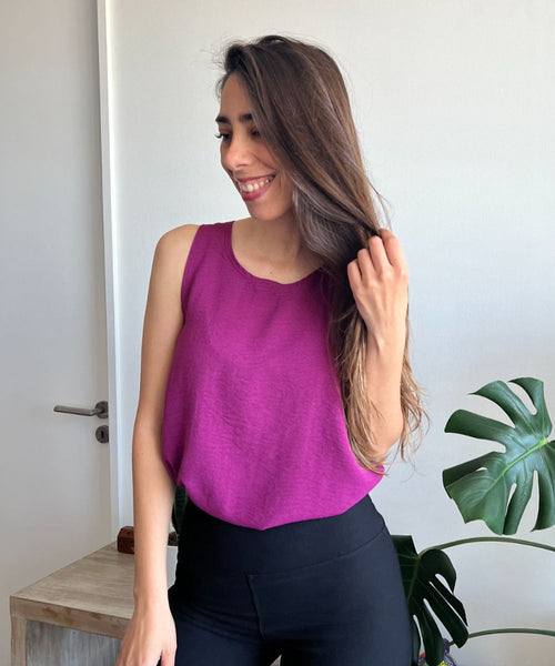 ~  Blusa Ambar color vino