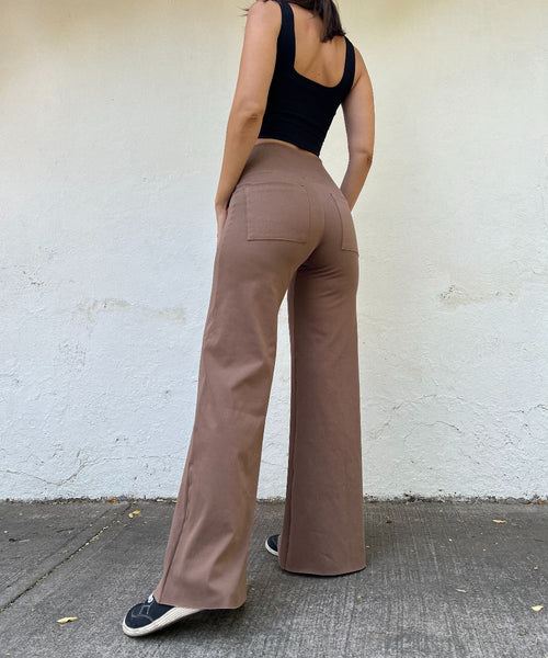 ~ Pantalon Libre Mezclilla BEIGE / Elasticado ~