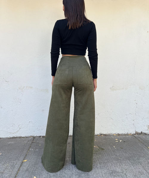 ~ PREVENTA Pantalon Libre Gamuzado VERDE~