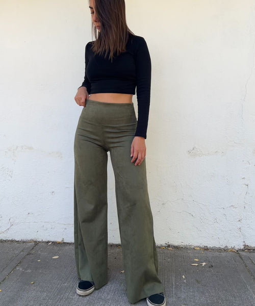 ~ PREVENTA Pantalon Libre Gamuzado VERDE~