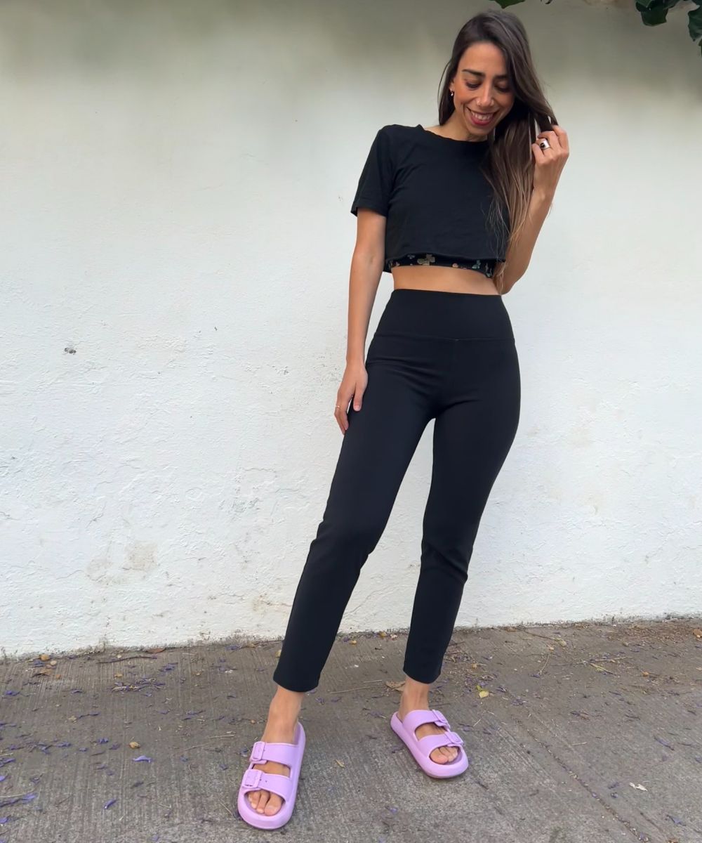 ~Pantalon Crop Noa Negro ~