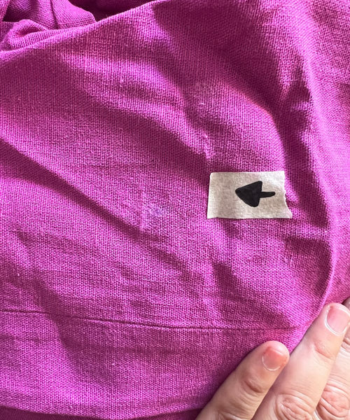 ~  Vestido Brisa LINO Magenta/ CON DETALLE ~