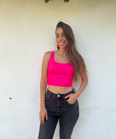 ~ Crop top Fucsia/ SUMMER OFF~