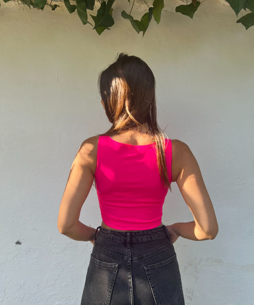 ~ Crop top Fucsia/ SUMMER OFF~